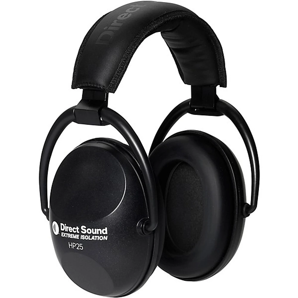 Open Box Direct Sound Direct Sound HP-25 Extreme Black ISO Headphones Level 1 Black