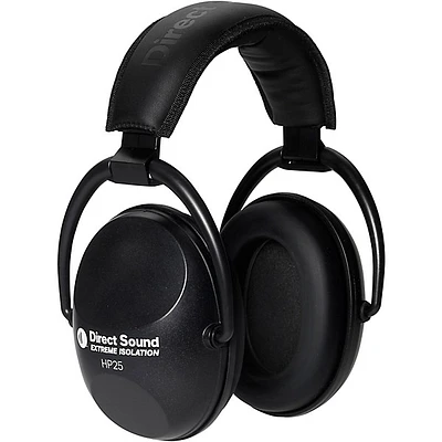 Open Box Direct Sound Direct Sound HP-25 Extreme Black ISO Headphones Level 1 Black
