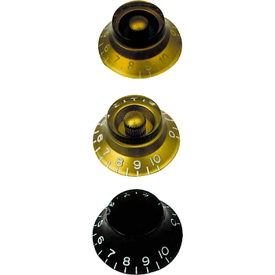 Gibson Top Hat Knobs Vintage Amber 4-Pack