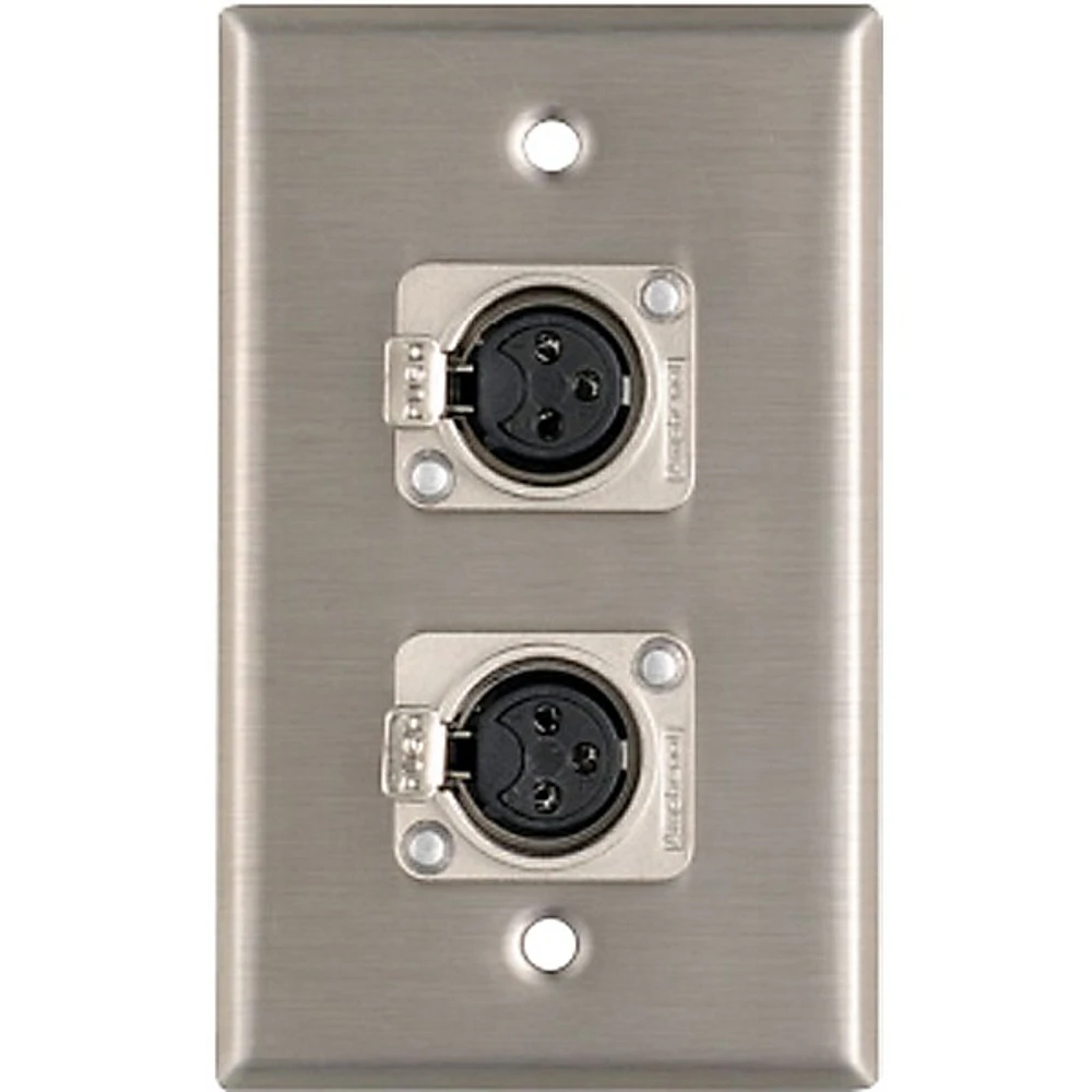 ProCo WP1013 Dual XLR Female Wall Plate