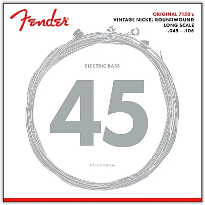 Fender 7150M Pure Nickel Long Scale Bass Strings - Medium