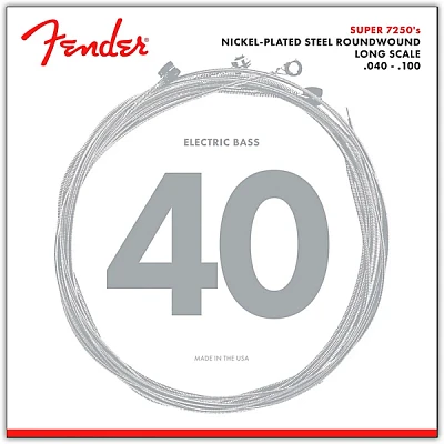 Fender 7250L Super Bass Nickel-Plated Steel Long Scale Bass Strings - Light