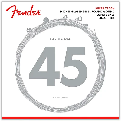 Fender 7250-5M Super Bass Nickel-Plated Steel Long Scale 5-String Bass Strings - Medium