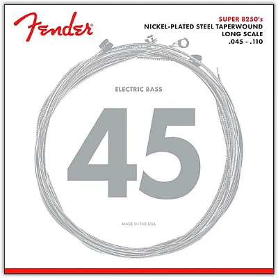 Fender 8250M Nickel-Plated Steel Taperwound Bass Strings - Medium