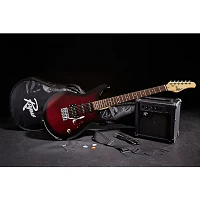 Rogue Rocketeer Electric Guitar Pack Wine Burst