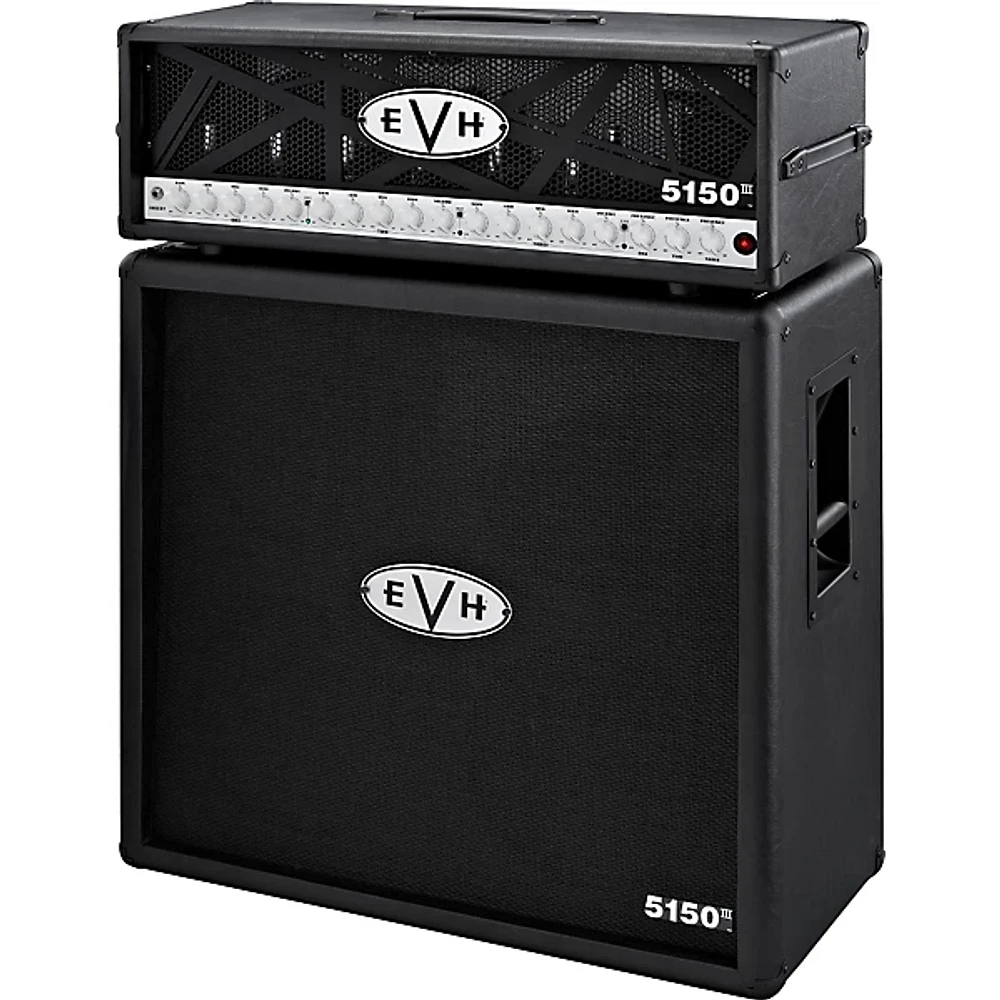 EVH 5150III Head and 4x12 Half Stack Black