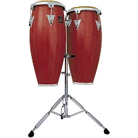 LP LPA646 Aspire Conga Set With Double Stand Dark Wood