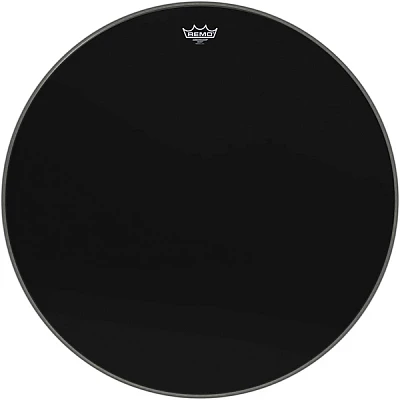 Remo Ebony Black Ambassador Resonant Bass Drumhead 28 in.