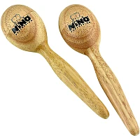 Nino Wood Egg Maracas/Pair Natural Small