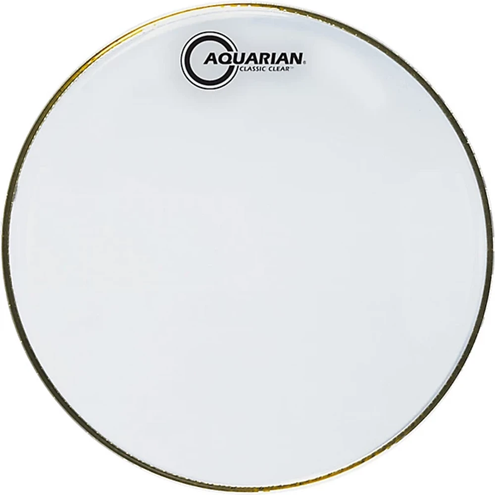 Aquarian Classic Clear Drumhead Black 8 in.