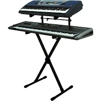 On-Stage Heavy-Duty 2-Tier Keyboard X Stand