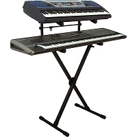 On-Stage Heavy-Duty 2-Tier Keyboard X Stand