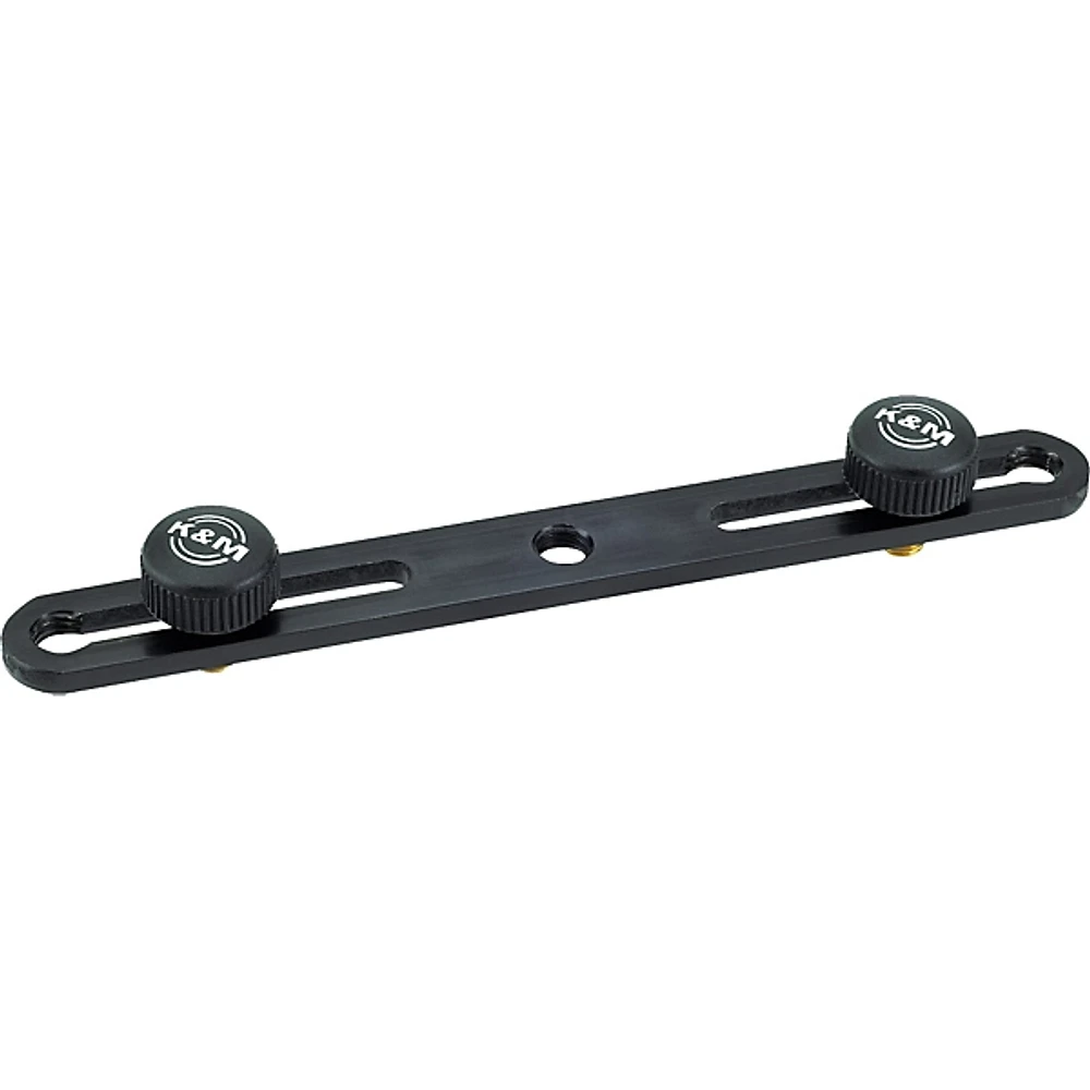 K&M Microphone Bar Dual Mic Holder