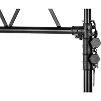 Musician's Gear Lighting Stand With Truss Black