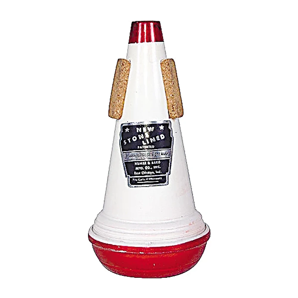 Humes & Berg Stonelined Series Trumpet Straight Mute 106 Symphonic Red / White Aluminum