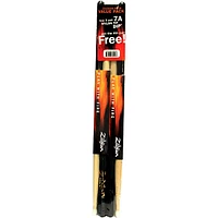 Zildjian DIP Wood Drum Sticks -  Buy 3 Pairs, Get 1 Pair Free, Black 7A Nylon