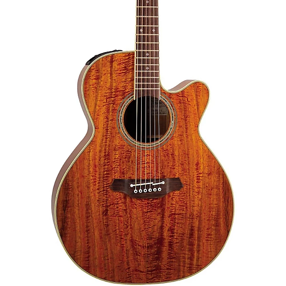 Takamine EF508KC NEX Legacy Series All Koa Acoustic-Electric Guitar Natural