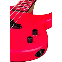 Dean Custom Zone 4-String Bass Guitar Fluorescent Pink