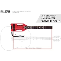 Traveler Guitar Ultra-Light Acoustic-Electric Travel Guitar Red