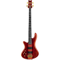 Schecter Guitar Research Stiletto Studio- Left-Handed Bass Satin Honey