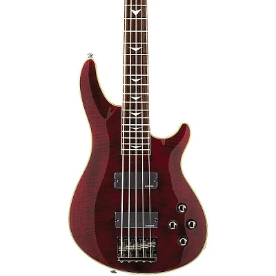 Schecter Guitar Research Omen Extreme-5 5-String Bass Guitar Black Cherry