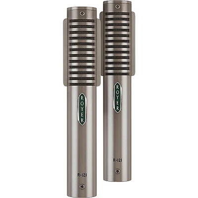 Open Box Royer R-121 Matched Ribbon Microphone Pair Level 1 Nickel