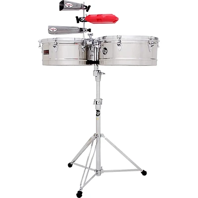 LP Prestige Series Stainless Steel Timbales 14 in./15 in.