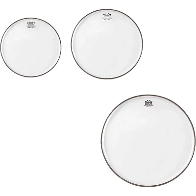 Remo Emperor Clear Tom Drumhead Pack, New Fusion