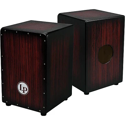 Open Box LP Aspire Accents Cajon Level 1 Dark Wood Streak