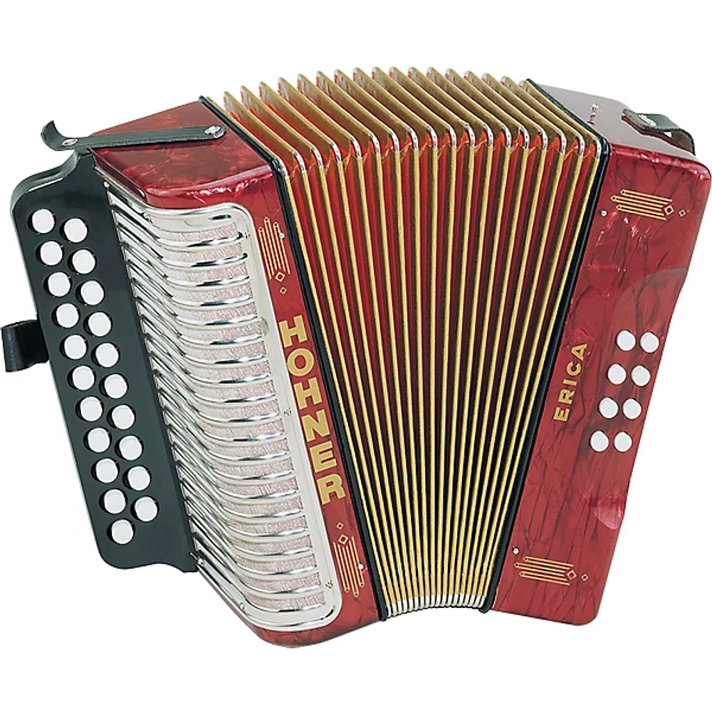 Hohner Erica Two-Row Accordion GC Pearl Red