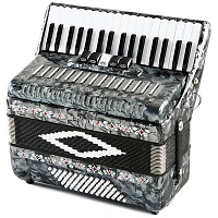 SofiaMari SM 3472 34 Piano 72 Bass Button Accordion Pearl Gray