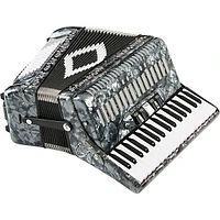 SofiaMari SM 3472 34 Piano 72 Bass Button Accordion Pearl Gray