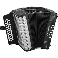 Hohner HA-3100 Panther GCF Diatonic Accordion Matte Black