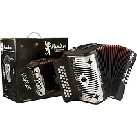 Hohner HA-3100 Panther GCF Diatonic Accordion Matte Black