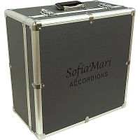 SofiaMari SM-3448 34 Piano 48-Bass Accordion Red and Green Pearl