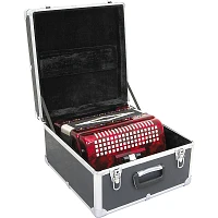 SofiaMari NSM-3412 34-Button 12-Bass Accordion GCF Red Pearl