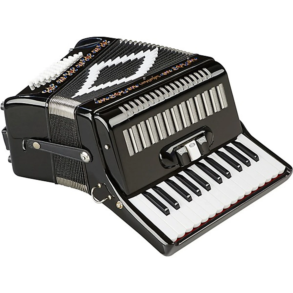 SofiaMari SM-2648, 26 Piano 48 Bass Accordion Black Pearl