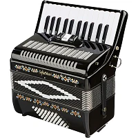 SofiaMari SM-2648, 26 Piano 48 Bass Accordion Black Pearl