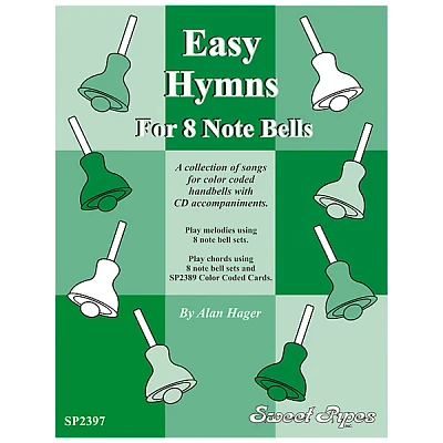 Rhythm Band Easy Hymns - 12 Hymns for 8 Note Handbells & Deskbells Book with CD
