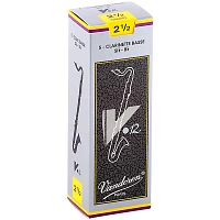 Vandoren V12 Series Bass Clarinet Reeds Strength - 2.5, Box of 5