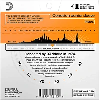 D'Addario EJ15 Phosphor Bronze Extra Light Acoustic Strings Single Pack