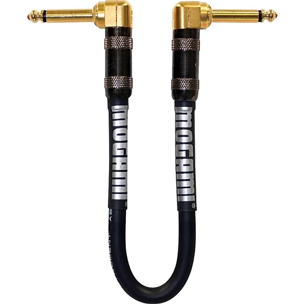 Mogami Platinum Guitar Patch Cable with Right Angle Connectors 11 in. Right Angle To Right Angle