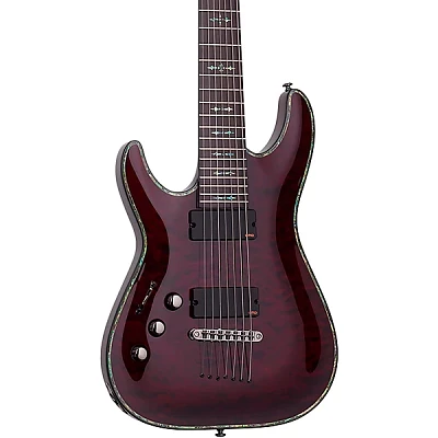 Schecter Guitar Research C-7 Hellraiser Left-Handed 7-String Guitar Black Cherry