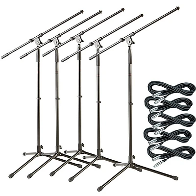 Musician's Gear Tripod Mic Stand With 20' Mic Cable -Pack