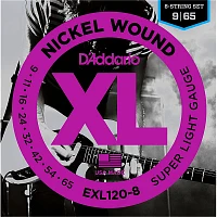 D'Addario EXL120-8 8-String Super Light Electric Guitar Strings