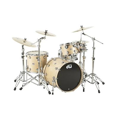 DW Collector's Series Satin Oil 4-Piece Shell Pack Twisted Natural Chrome Hardware