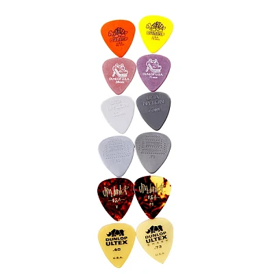 Dunlop PVP101 Light/Medium Pick Variety (12 pack)