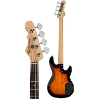 G&L Tribute L2000 Left-Handed Electric Bass Guitar 3-Tone Sunburst