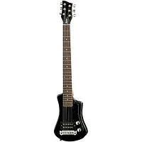 Hofner Shorty Electric Travel Guitar Black