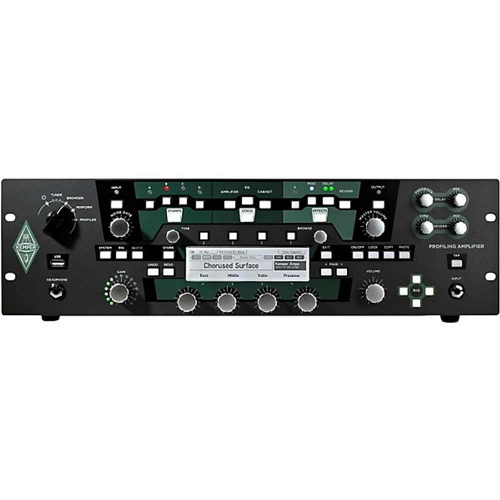 Open Box Kemper Profiler PowerRack 600W Class D Profiling Guitar Amp Level 1 Black